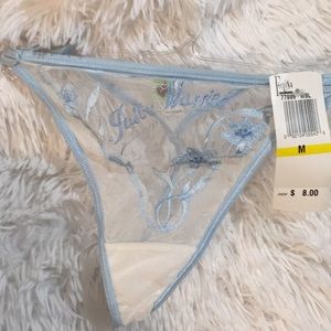 Just married something blue bridal panties